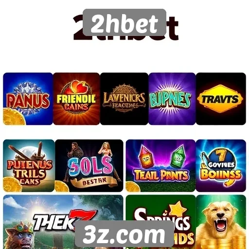 Variedade de jogos disponíveis na plataforma 2hbet